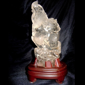 Dragon en cristal de roche extra