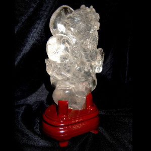 Dragon en cristal de roche extra