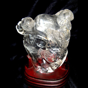 Dragon en cristal de roche extra