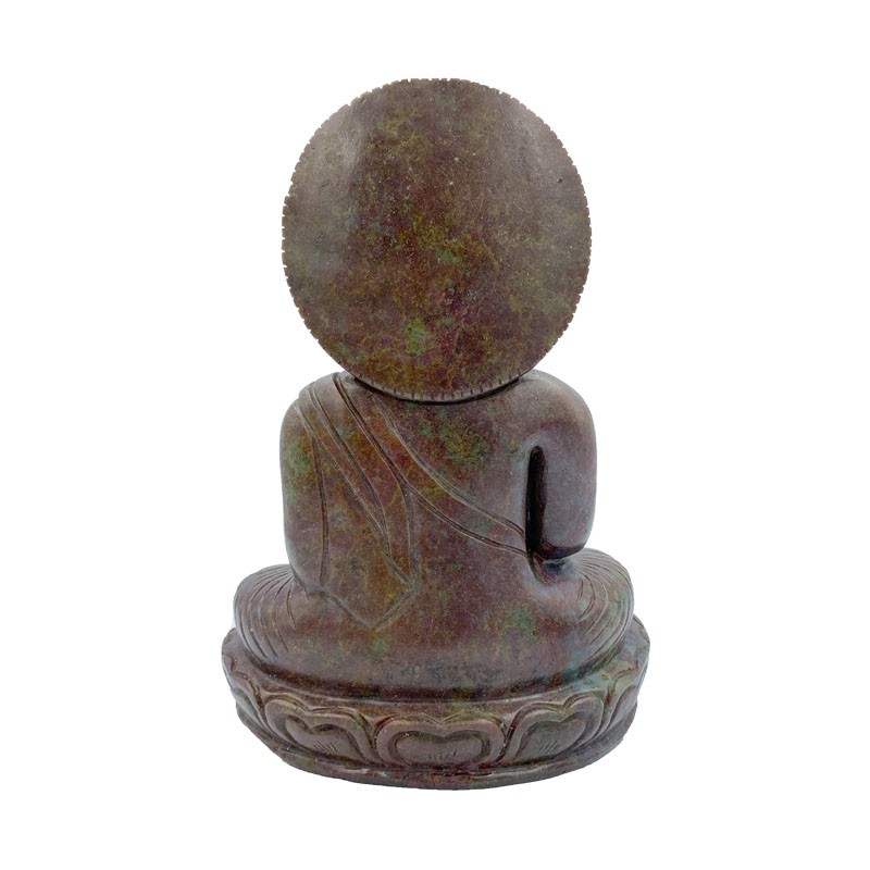 Statuette Bouddha en Rubis Corindon - Pièce unique - 202001_05