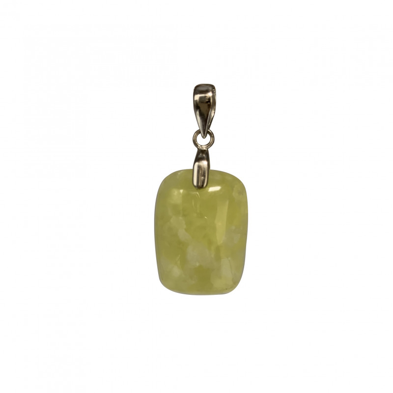 Pendentif Prehnite -  Argent 0.925 Rodhié