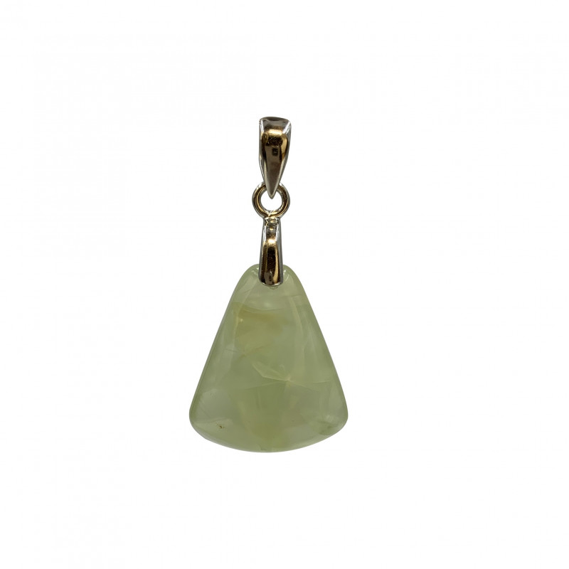 Pendentif Prehnite -  Argent 0.925 Rodhié