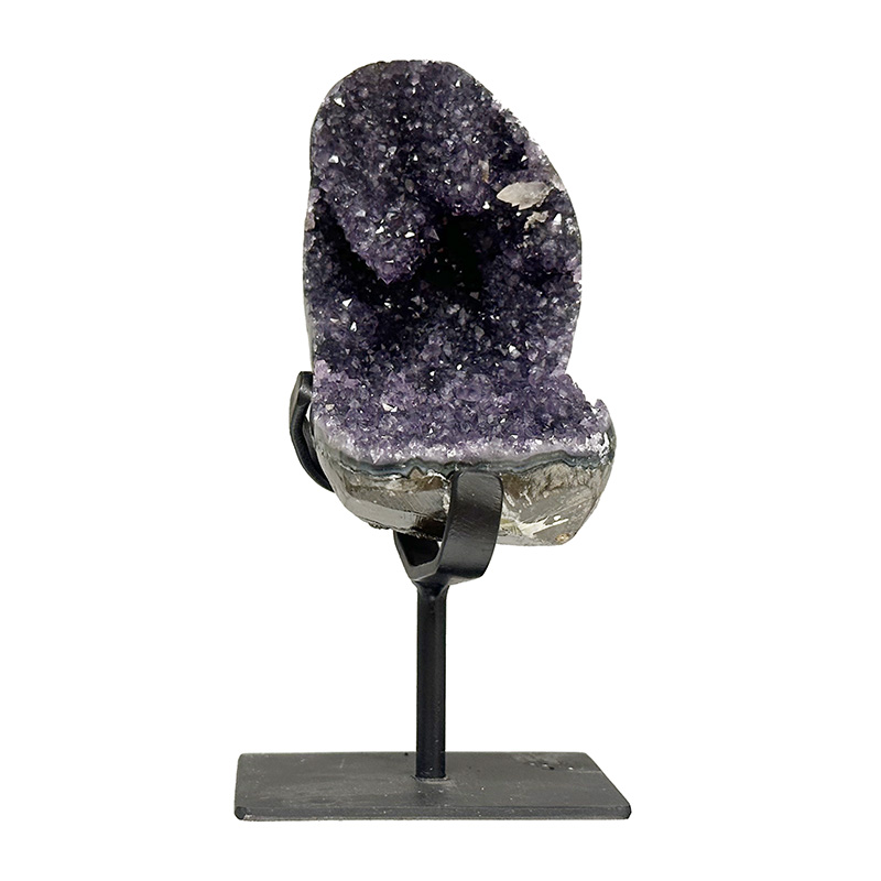 Améthyste sur socle métal - Pièce unique - 202506_03