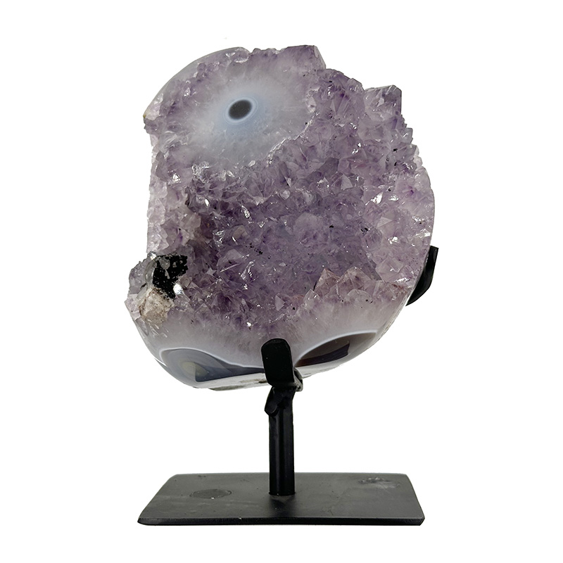 Améthyste sur socle métal - Pièce unique - 202506_05