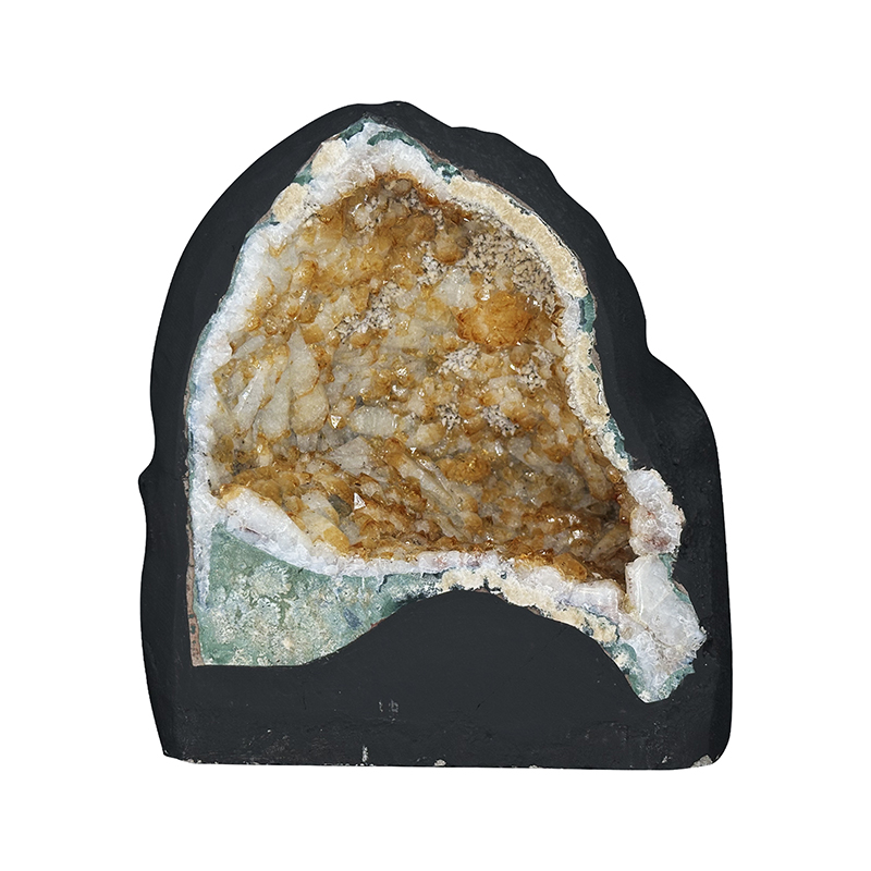 Géode d'Améthyste chauffée citrine - Brésil - Pièce unique - 202507_72