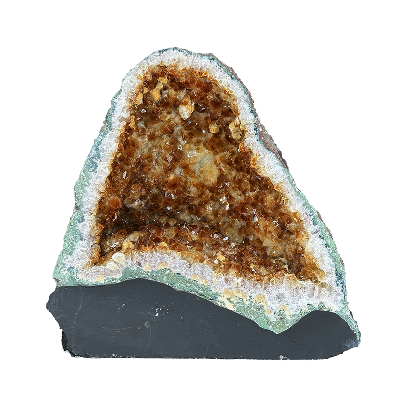 Géode d'Améthyste chauffée citrine - Brésil - Pièce unique - 202507_73