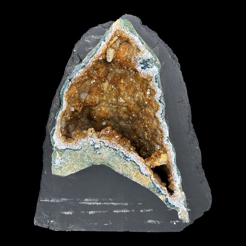 Géode d'Améthyste chauffée citrine - Brésil - Pièce unique - 202507_76