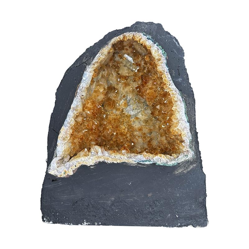 Géode d'Améthyste chauffée citrine - Brésil - Pièce unique - 202507_78
