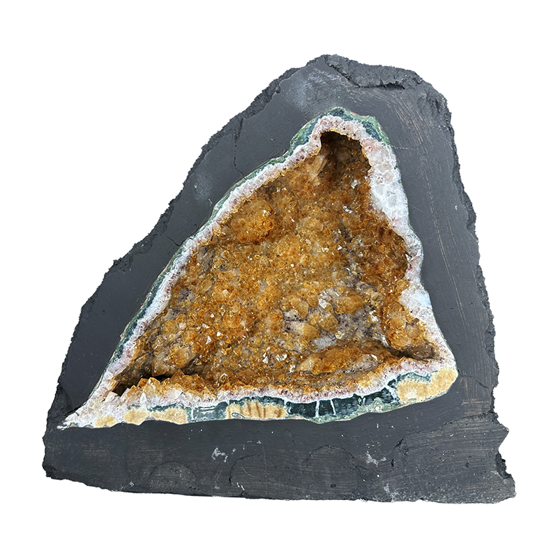 Géode d'Améthyste chauffée citrine - Brésil - Pièce unique - 202507_79