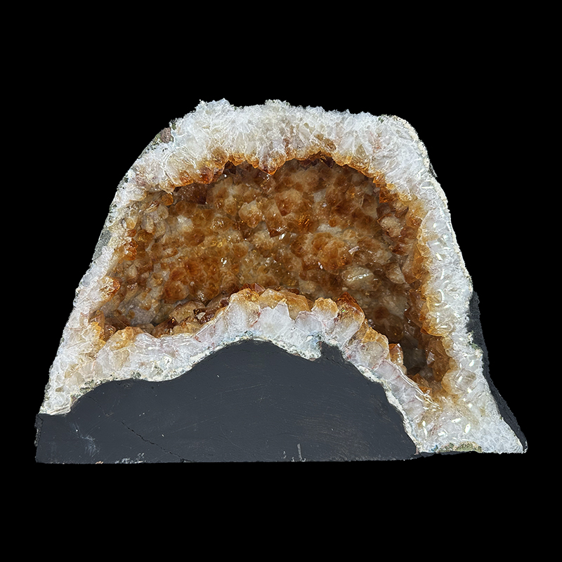 Géode d'Améthyste chauffée citrine - Brésil - Pièce unique - 202507_80