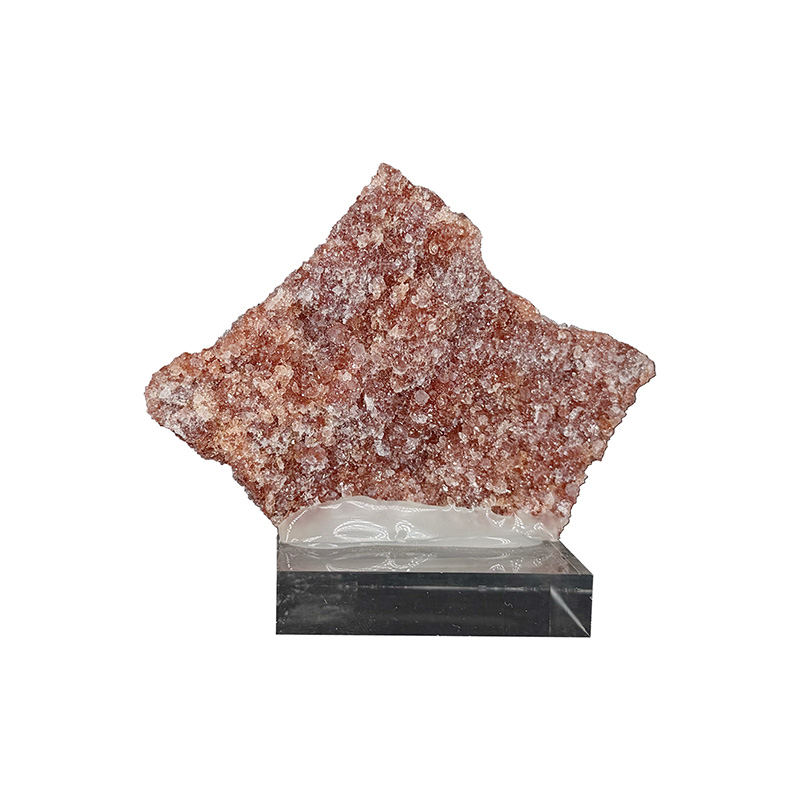 Calcédoine sur Apophyllite rouge - Pièce unique - 202512_176