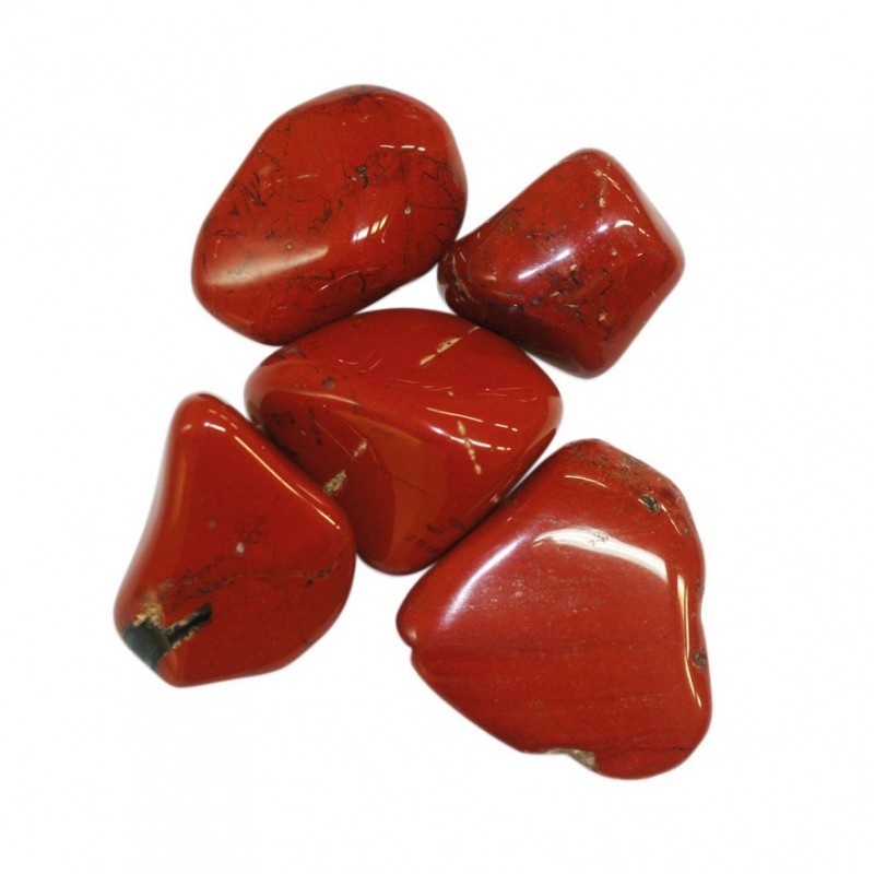 Jaspe Rouge Extra Afrique du Sud pierres roulées 1KG