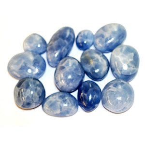 Galets calcite bleue, sachet d'1 kg