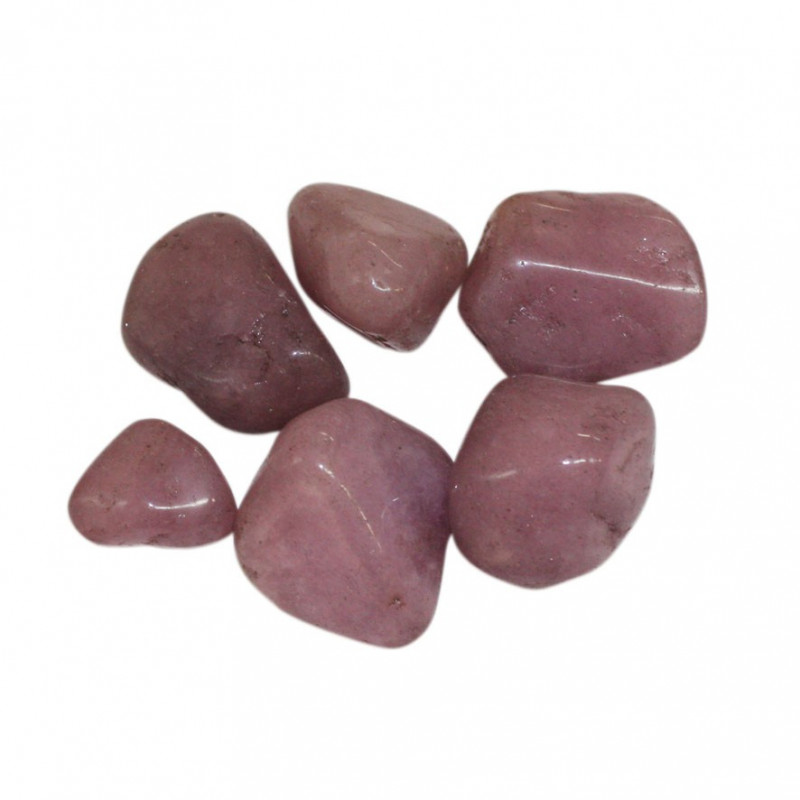 Jade teinté rose pierres roulées 1 KG