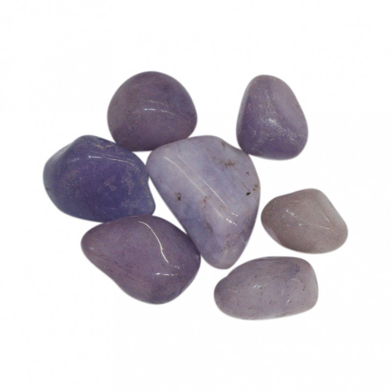 Jade teinté violet de Chine pierres roulées 1 KG