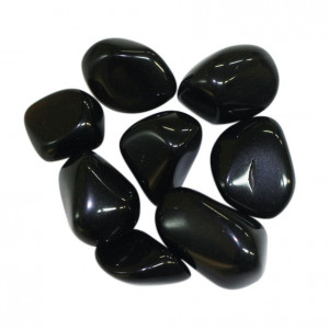 Obsidienne NOIRE pierres roulées du Mexique 1KG