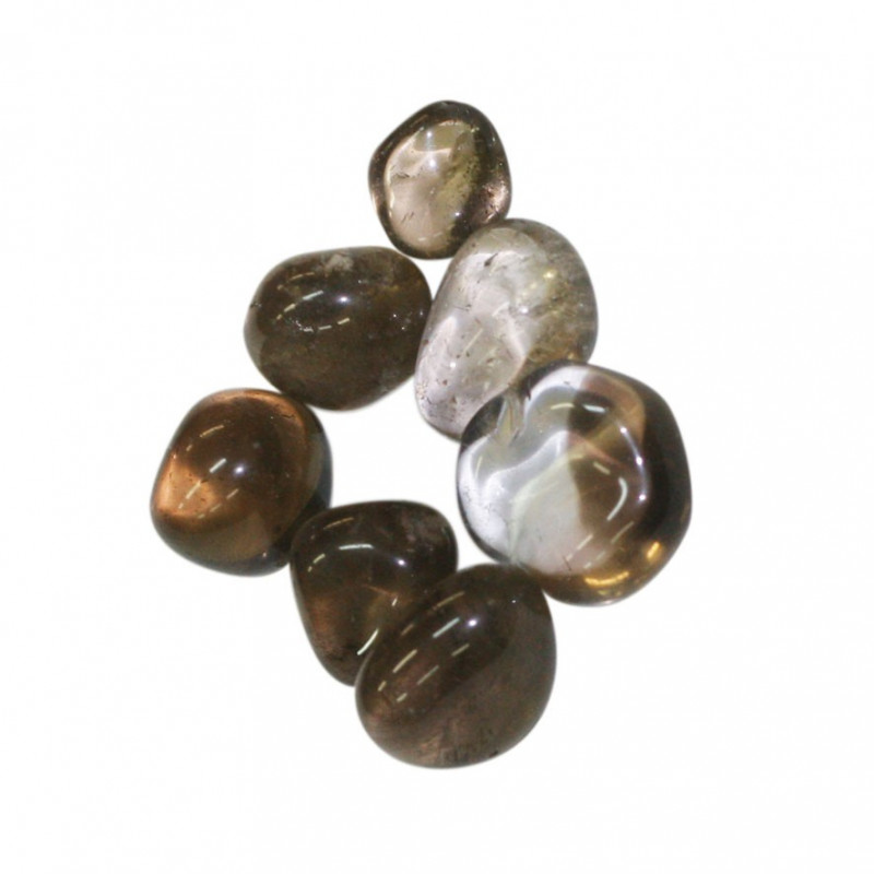 Quartz fumé extra du Brésil pierres roulées les 500 grs