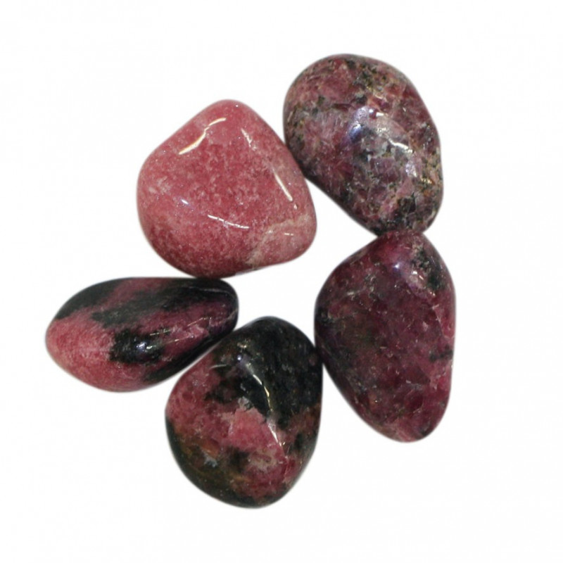 Rhodonite de Madagascar pierres roulées 1KG