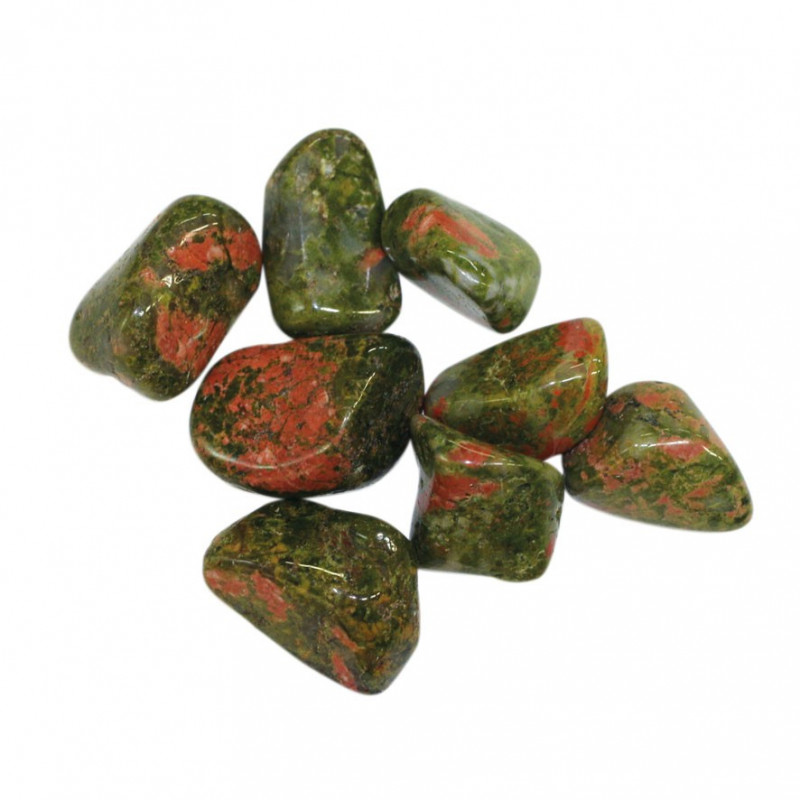 Unakite d'Afrique du sud pierres roulées 1KG
