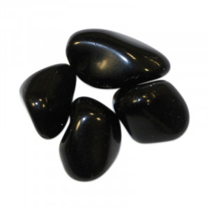 Obsidienne NOIRE du Mexique pierres roulées 1KG