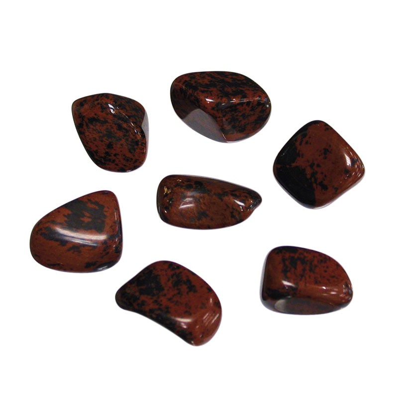 Obsidienne marron Mohacany pierres roulées 1 KG
