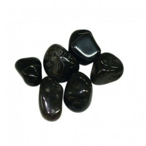 Agate teintée noire zonée - Le Kg