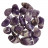 Améthyste zonée violet et blanc Namibie pierres roulées 1KG